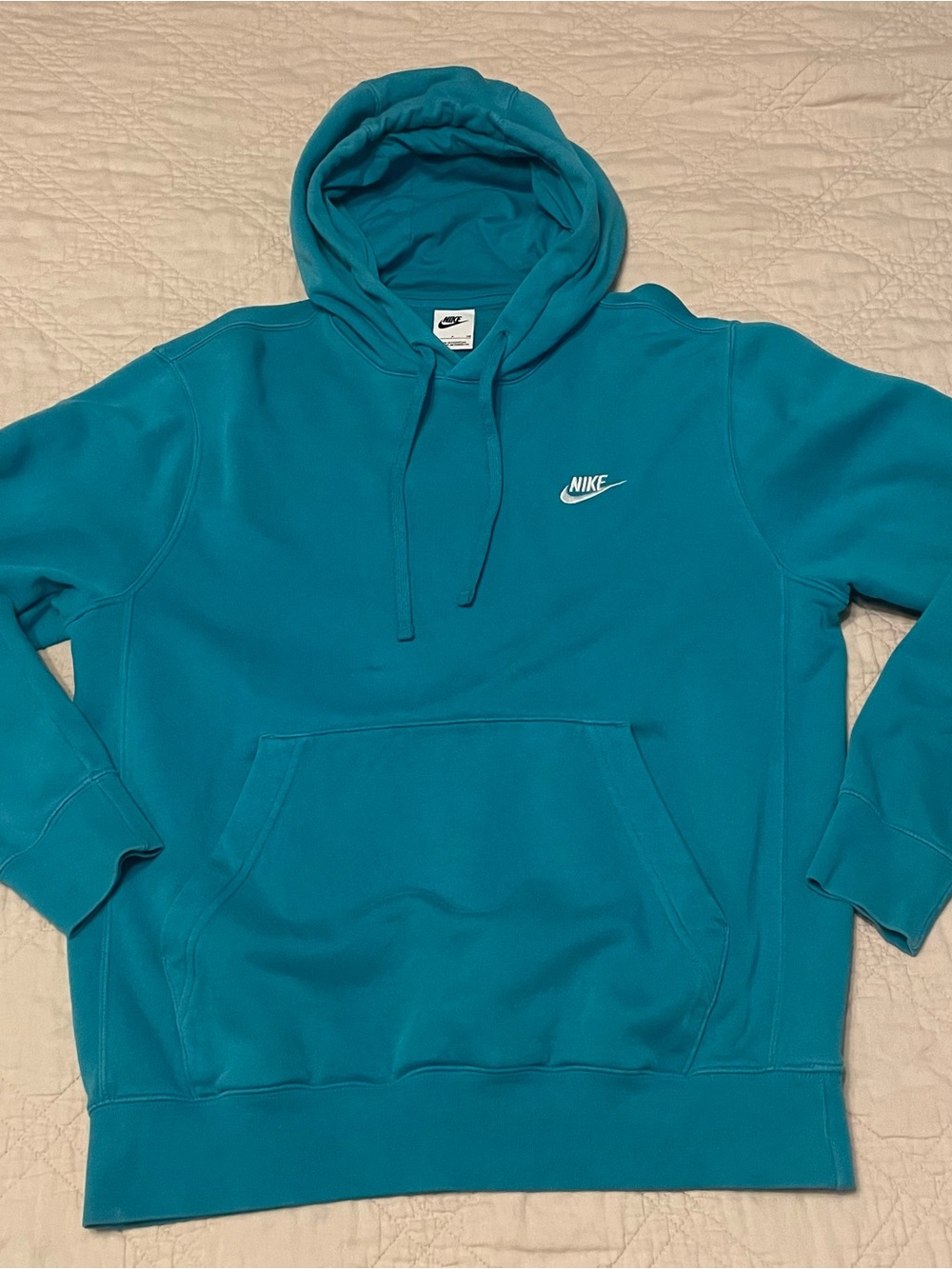 Nike Teal Blue Pullover Hoodie - Men's